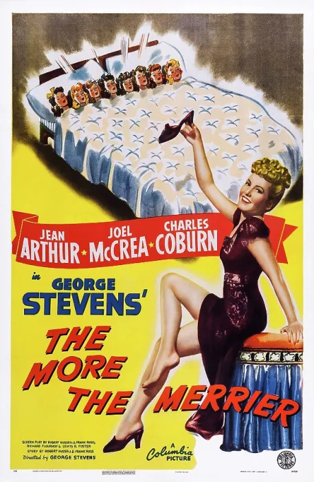 Framed Print : THE MORE THE MERRIER, US poster art, Jean Arthur, 1943 Framed Print : THE MORE THE MERRIER, US poster art, Jean Arthur, 1943