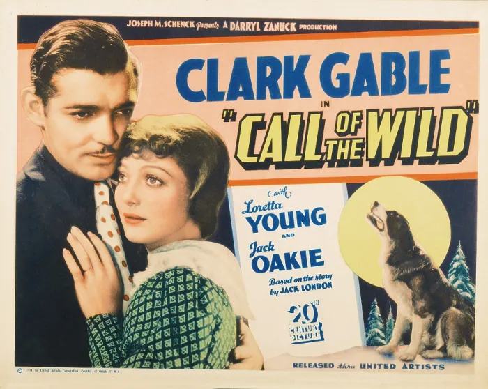 Framed Print : THE CALL OF THE WILD, US lobbycard, from left: Clark Gable, Loretta Young, 1935. TM and copyright 20th Century Fox Film Corp. All rights reserved /  Courtesy: Everett Collection