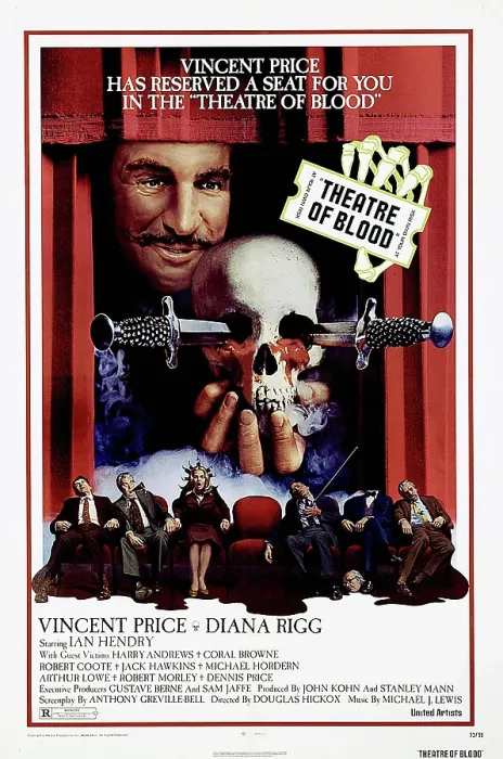 Framed Print : THEATRE OF BLOOD, US poster, Vincent Price, 1973