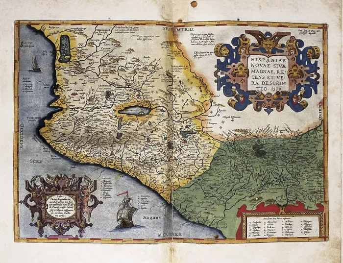 Framed Print : Theatrum Orbis Terrarum'by Abraham Ortelius. The city of Venice. Printed in Antwerp by Christoph Plantinus (1588). Engraving. SPAIN. Salamanca. Salamanca University Library