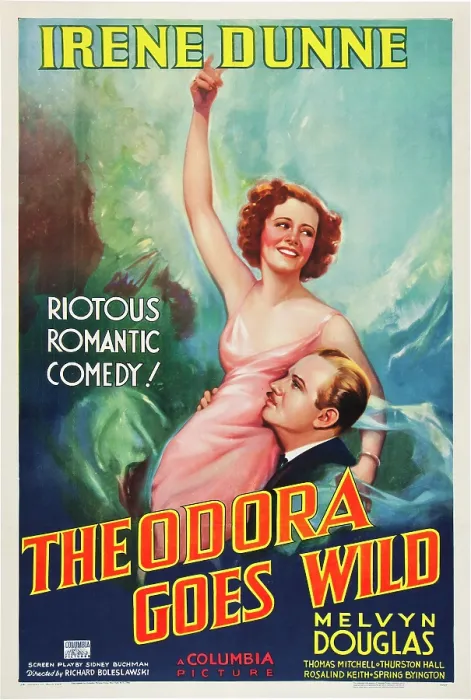 Framed Print : THEODORA GOES WILD, from left: Irene Dunne, Melvyn Douglas, 1936