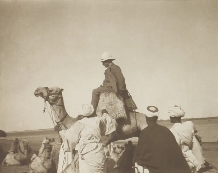 Framed Print : Theodore Roosevelt on a camel at Khartoum, Sudan, March 1910 Framed Print : Theodore Roosevelt on a camel at Khartoum, Sudan, March 1910