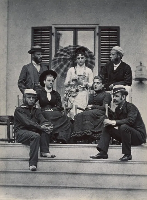 Framed Print : Theodore Roosevelt seated on lower left in a family photo. Ca. 1880. L-R standing John Ellis Roosevelt his wife Nannie Vance. Eliott Roosevelt Father of Eleanor Framed Print : Theodore Roosevelt seated on lower left in a family photo. Ca. 1880. L-R standing John Ellis Roosevelt his wife Nannie Vance. Eliott Roosevelt Father of Eleanor