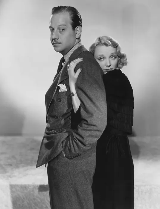 Framed Print : THERE'S THAT WOMAN AGAIN, from left: Melvyn Douglas, Virginia Bruce, 1939