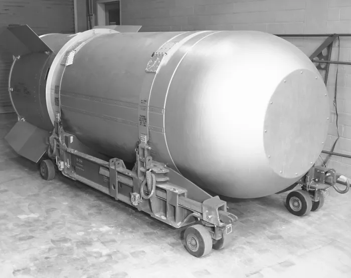 Framed Print : Thermonuclear bomb in the U.S. Arsenal in 2004. The Mk / B53 was a high-yield bunker buster thermonuclear weapon developed in the 1960s, by the United States during the Cold War
