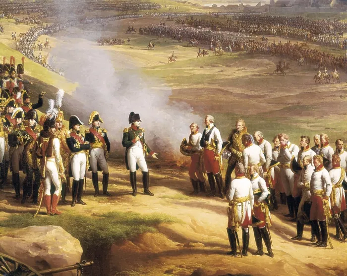 Framed Print : THEVENINCharles (1764-1838). The Surrender of Ul20th October 1805. 1815. Detail. Oil on canvas. FRANCE. Versailles. National Museum of Versailles