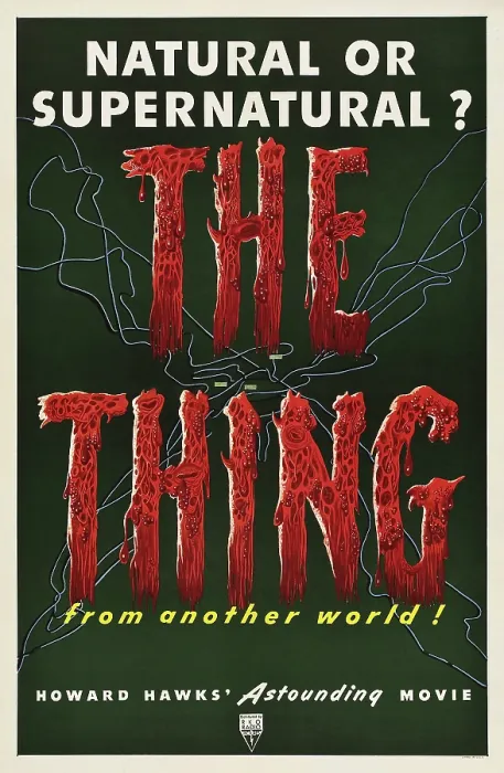 Framed Print : THE THING (aka THE THING FROM ANOTHER WORLD), US poster art, 1951