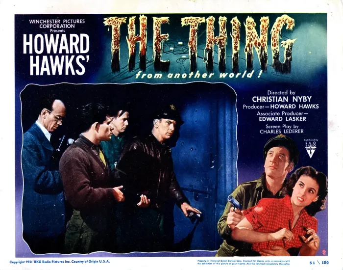 Framed Print : THE THING FROM ANOTHER WORLD, Kenneth Tobey, Margaret Sheridan, 1951 Framed Print : THE THING FROM ANOTHER WORLD, Kenneth Tobey, Margaret Sheridan, 1951