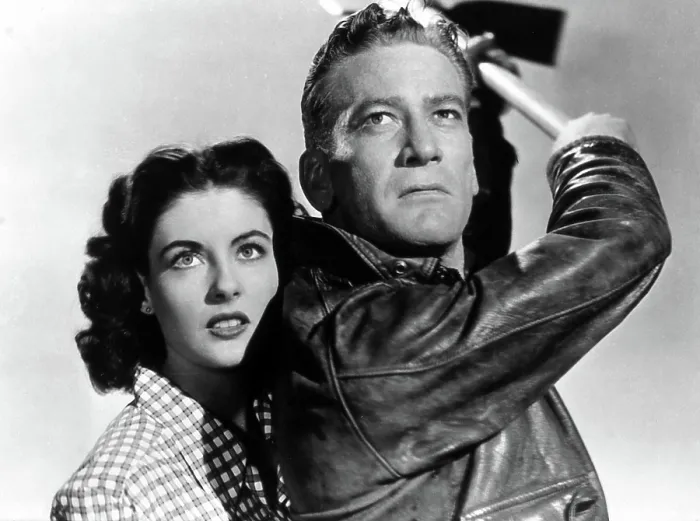 Framed Print : THE THING FROM ANOTHER WORLD, Margaret Sheridan, Kenneth Tobey, 1951