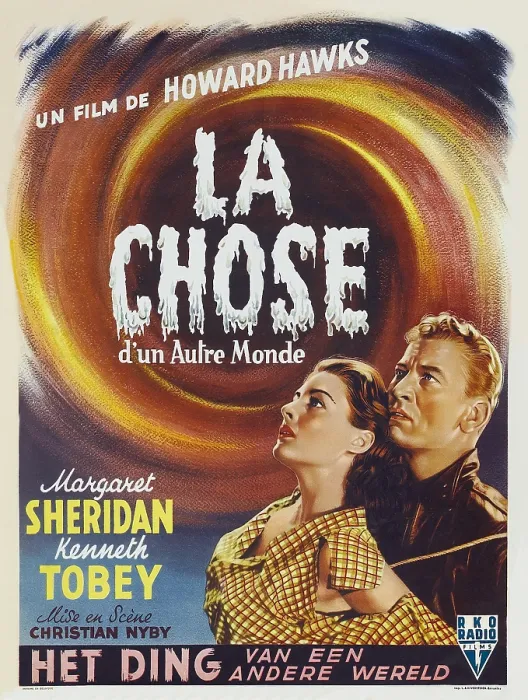 Framed Print : THE THING FROM ANOTHER WORLD, (THE THING, aka LA CHOSE D'UN AUTRE MONDE), from left: Margaret Sheridan, Kenneth Tobey, 1951 Framed Print : THE THING FROM ANOTHER WORLD, (THE THING, aka LA CHOSE D'UN AUTRE MONDE), from left: Margaret Sheridan, Kenneth Tobey, 1951
