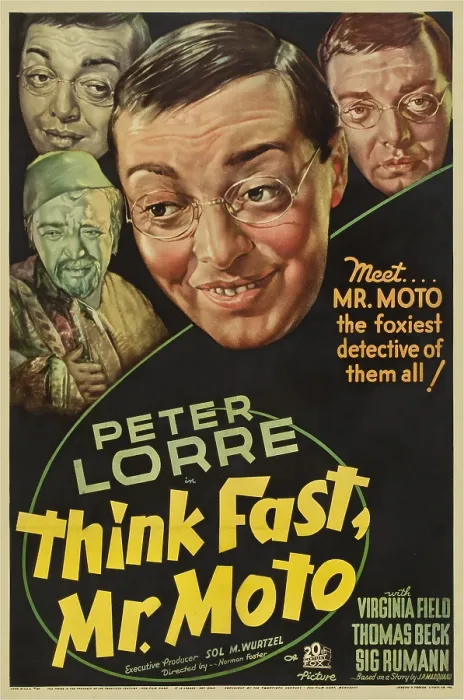 Framed Print : THINK FAST, MR. MOTO, Peter Lorre, 1937, TM and copyright 20th Century Fox Film Corp. All rights reserved  /  Courtesy: Everett Collection
