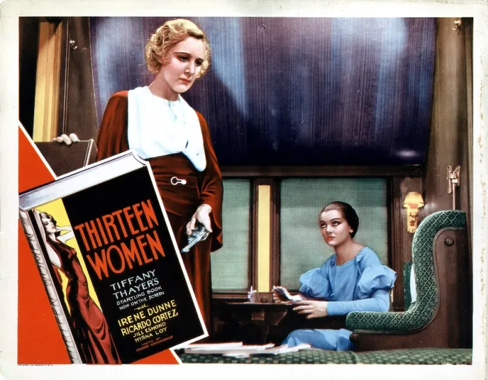 Framed Print : THIRTEEN WOMEN, from left, Kay Johnson, Myrna Loy, 1932