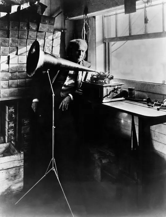 Framed Print : Thomas Edison ca. 1906. Courtesy CSU Archives / Everett Collection