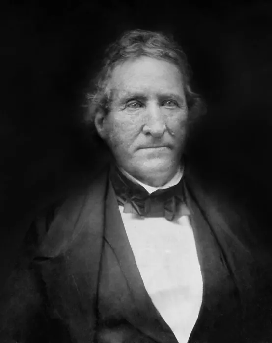 Framed Print : Thomas Hart Benton, Democratic Senator from Missouri 1821 to 1851, in a daguerreotype by Mathew Brady, ca. 1850
