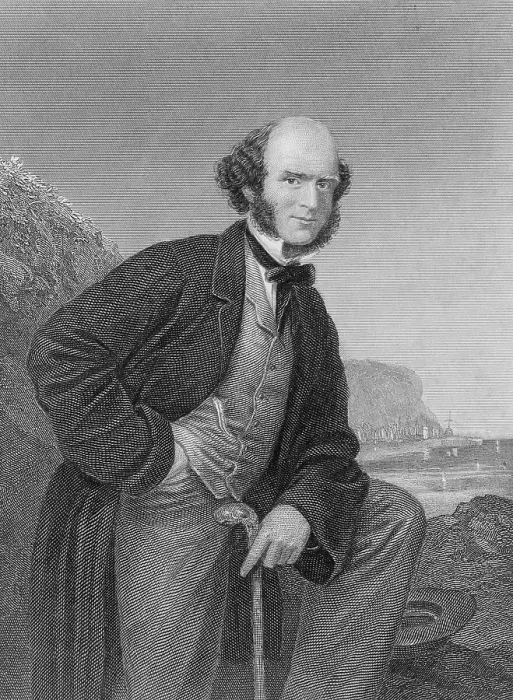 Framed Print : Thomas Hughes (1822-1896) English novelist best known for 'Tom Brown's School Days' 1857