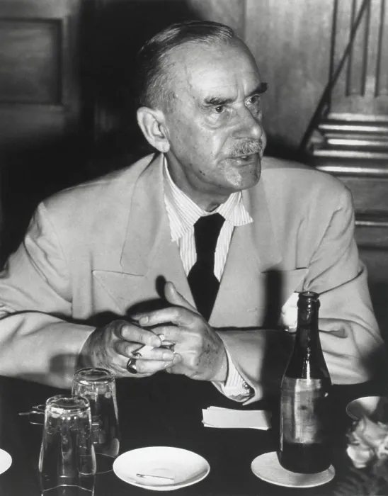 Framed Print : Thomas Mann, German novelist, short story writer, essayist, and 1929 Nobel laureate. Photo ca. 1940, possibly after his 1939 emigration to the U.S. to escape Nazi persecution