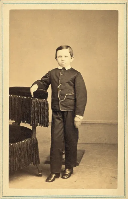 Framed Print : Thomas Tad Lincoln (1853-1871), youngest son of President Abraham and Mary Lincoln. Ca. 1863. Portrait by Mathew Brady