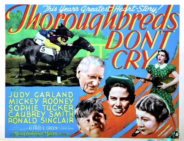 Framed Print : THOROUGHBREDS DON'T CRY, US poster, Judy Garland, Mickey Rooney, Sophie Tucker, Ronald Sinclair, C. Aubrey Smith, 1937