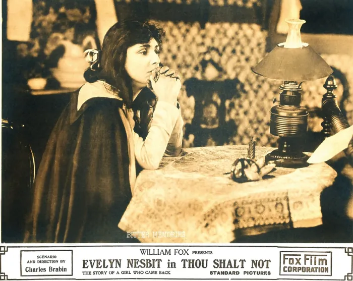 Framed Print : THOU SHALT NOT, Evelyn Nesbit on lobbycard, 1919, TM and Copyright 20th Century Fox Film Corp. All rights reserved. / courtesy Everett Collection
