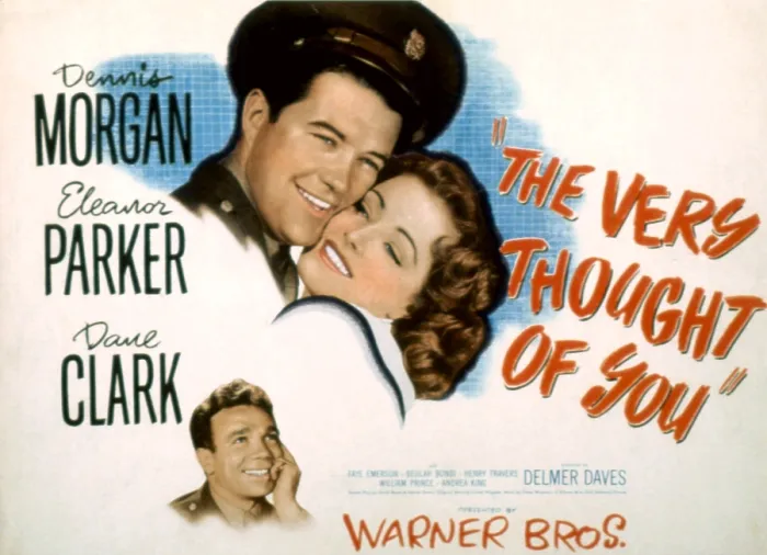Framed Print : THE VERY THOUGHT OF YOU, Dennis Morgan, Eleanor Parker, Dane Clark (bottom left), 1944