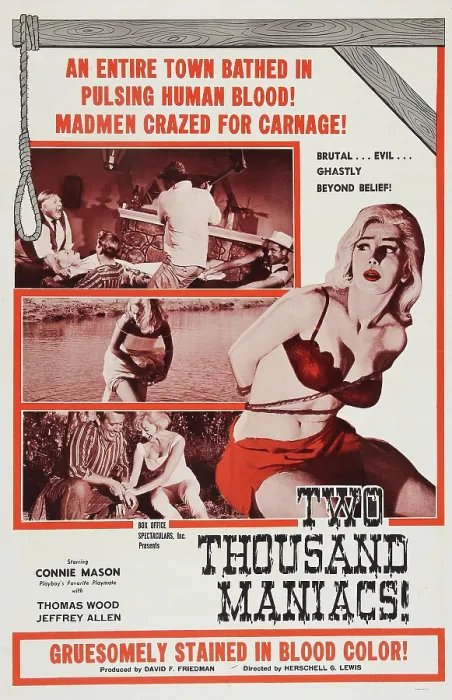 Framed Print : TWO THOUSAND MANIACS!, Connie Mason (right), 1964 Framed Print : TWO THOUSAND MANIACS!, Connie Mason (right), 1964
