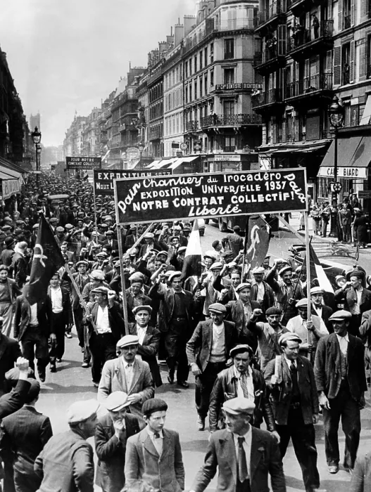 Framed Print : Thousands of workmen of Paris parade with red flags, hammer and sickle emblems, mingled with the French Tricolor. June 15, 1936. (CSU_ALPHA_1542) CSU Archives / Everett Collection Framed Print : Thousands of workmen of Paris parade with red flags, hammer and sickle emblems, mingled with the French Tricolor. June 15, 1936. (CSU_ALPHA_1542) CSU Archives / Everett Collection