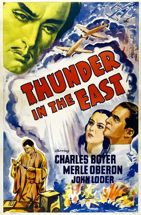 Framed Print : THUNDER IN THE EAST (aka THE BATTLE), top left: John Loder, bottom from left: Merle Oberon, Charles Boyer, 1934 Framed Print : THUNDER IN THE EAST (aka THE BATTLE), top left: John Loder, bottom from left: Merle Oberon, Charles Boyer, 1934