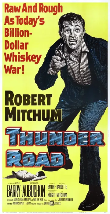 Framed Print : THUNDER ROAD, US poster art, Robert Mitchum, 1958