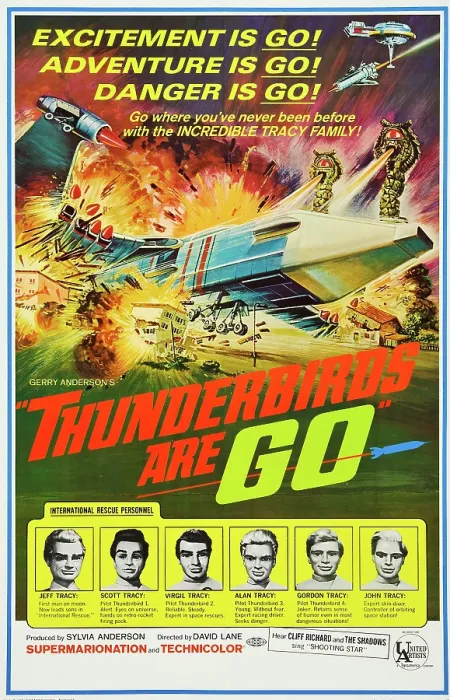 Framed Print : THUNDERBARDS ARE GO, poster art, 1966