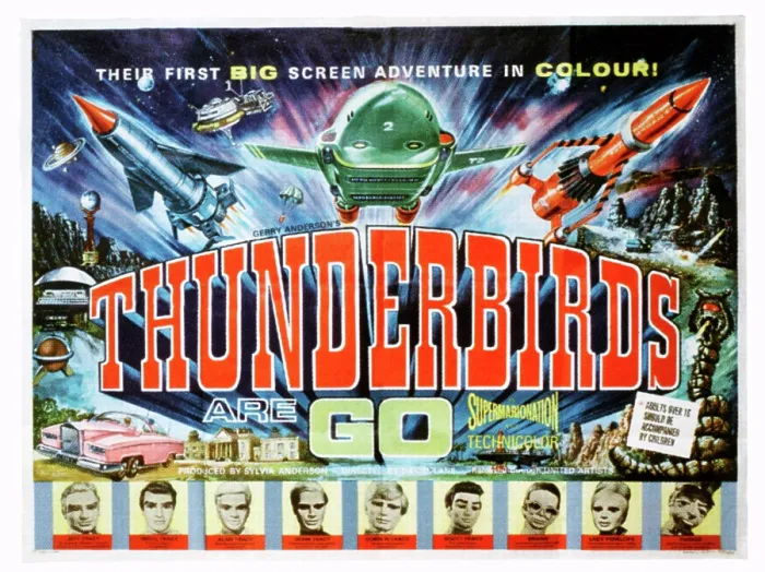 Framed Print : THUNDERBIRDS ARE GO!, UK poster art, 1966 Framed Print : THUNDERBIRDS ARE GO!, UK poster art, 1966