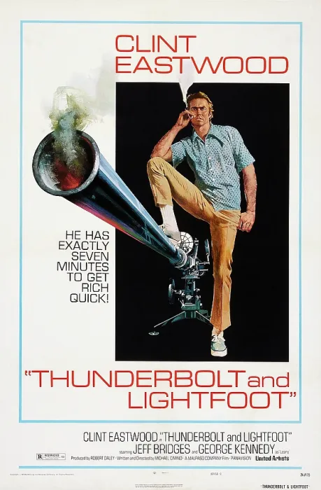 Framed Print : THUNDERBOLT AND LIGHTFOOT, US poster art, Clint Eastwood, 1974 Framed Print : THUNDERBOLT AND LIGHTFOOT, US poster art, Clint Eastwood, 1974