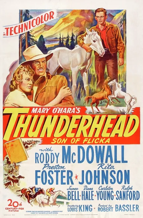 Framed Print : THUNDERHEAD, SON OF FLICKA, US poster art, from left: Rita Johnson, Preston Foster, Roddy McDowall, 1945. TM and Copyright 20th Century-Fox Film Corp