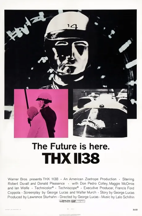 Framed Print : THX 1138, US poster art, 1971