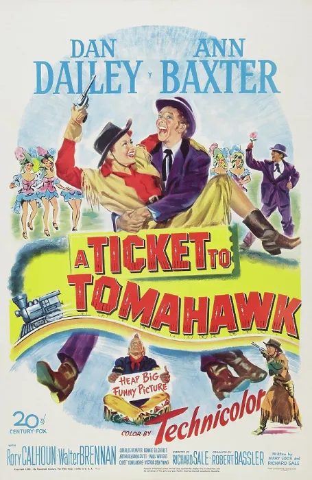 Framed Print : A TICKET TO TOMAHAWK, US poster art, l-r: Anne Baxter, Dan Dailey, 1950 Framed Print : A TICKET TO TOMAHAWK, US poster art, l-r: Anne Baxter, Dan Dailey, 1950