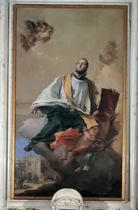 Framed Print : Tiepolo Giambattista, The Apotheosis of St Gaetano Thiene, 1757, 18th Century, oil on canvas, Italy, Veneto, Rampazzo, Vicenza, Santa Maria Maddalena Parish Church Framed Print : Tiepolo Giambattista, The Apotheosis of St Gaetano Thiene, 1757, 18th Century, oil on canvas, Italy, Veneto, Rampazzo, Vicenza, Santa Maria Maddalena Parish Church