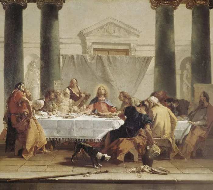 Framed Print : TIEPOLO, Giovanni Battista (1696-1770). The Last Supper. 1745. Baroque art. Oil on canvas. FRANCE. Paris. Louvre Museum. AISA / Everett Collection**US SALES ONLY** Framed Print : TIEPOLO, Giovanni Battista (1696-1770). The Last Supper. 1745. Baroque art. Oil on canvas. FRANCE. Paris. Louvre Museum. AISA / Everett Collection**US SALES ONLY**