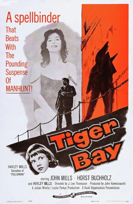 Framed Print : TIGER BAY, (aka MYSTERY AT TIGER BAY), US poster art, from top: Yvonne Mitchell, Horst Buchholz, Hayley Mills, 1959 Framed Print : TIGER BAY, (aka MYSTERY AT TIGER BAY), US poster art, from top: Yvonne Mitchell, Horst Buchholz, Hayley Mills, 1959