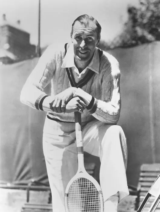 Framed Print : Bill Tilden, former Tennis Champion, ca. 1940. As he phased out of competitive play, he coached and gave private lessons at country clubs in Los Angeles. (CSU_2015_11_1331)