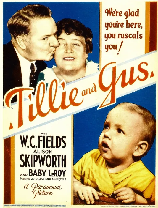 Framed Print : TILLIE AND GUS, from left: W.C. Fields, Alison Skipworth, bottom right: Baby LeRoy, midget window card, 1933