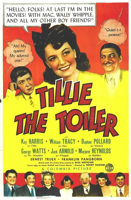 Framed Print : TILLIE THE TOILER, US poster, top from left: William Tracy, Kay Harris, Vinton Hayworth, bottom from left: Jack Arnold, Vinton Hayworth, Marjorie Reynolds, Daphne Pollard Framed Print : TILLIE THE TOILER, US poster, top from left: William Tracy, Kay Harris, Vinton Hayworth, bottom from left: Jack Arnold, Vinton Hayworth, Marjorie Reynolds, Daphne Pollard