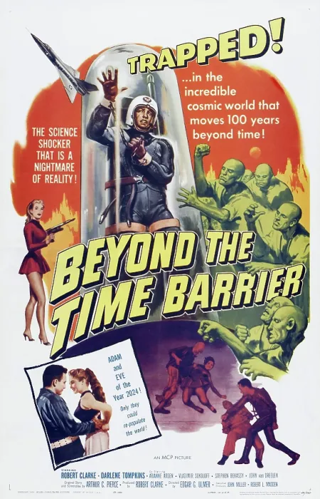Framed Print : BEYOND THE TIME BARRIER, US poster art, 1960