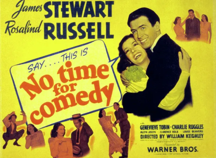 Framed Print : NO TIME FOR COMEDY, Rosalind Russell, James Stewart, 1940