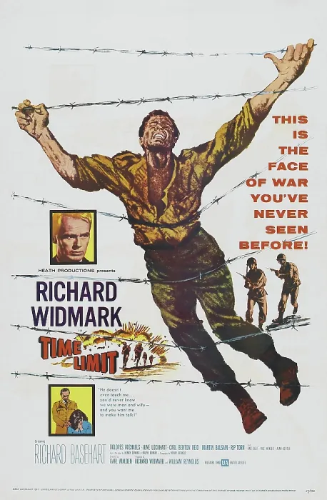 Framed Print : TIME LIMIT, US poster art, center left: Richard Widmark, 1957