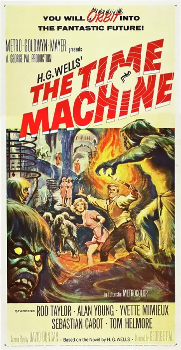 Framed Print : THE TIME MACHINE, from left: Yvette Mimieux, Rod Taylor, 1960