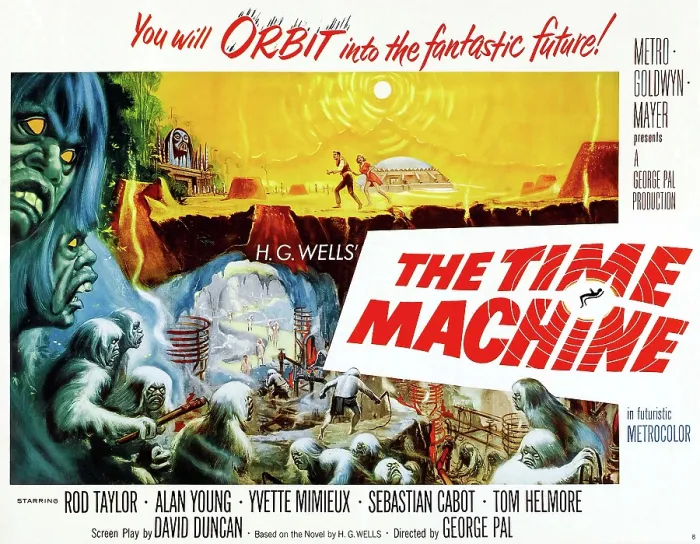 Framed Print : THE TIME MACHINE, Style B half-sheet poster art, 1960