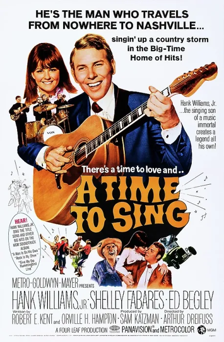 Framed Print : A TIME TO SING, US poster, top from left: Shelley Fabares, Hank Williams Jr. bottom form left: Ed Begley, Shelley Fabares, Hank Williams Jr. 1968