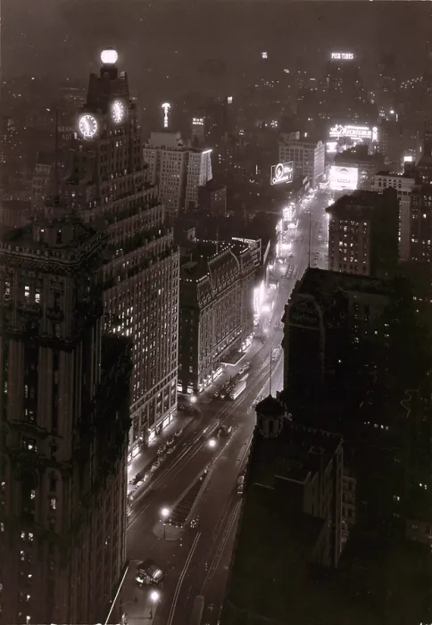 Framed Print : Times Square from above, February 16, 1932
