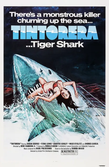 Framed Print : TINTORERA: KILLER SHARK, (aka TINTORERA), US poster art, 1977
