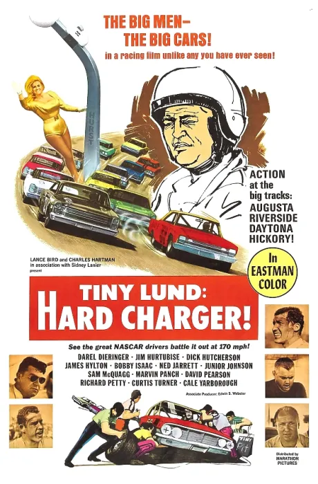 Framed Print : TINY LUND: HARD CHARGER!, Tiny Lund (helmet), 1969