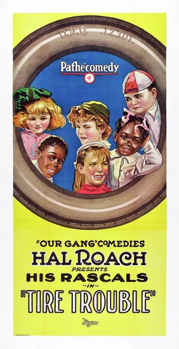 Framed Print : TIRE TROUBLE, from left: Mary Kornman, Ernie Sunshine Morrison, Jackie Condon, Mickey Daniels, Allen Farina Hoskins, Joe Cobb, 1924 Framed Print : TIRE TROUBLE, from left: Mary Kornman, Ernie Sunshine Morrison, Jackie Condon, Mickey Daniels, Allen Farina Hoskins, Joe Cobb, 1924